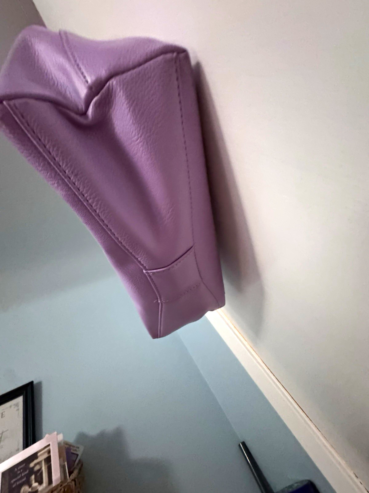 Kate Spade NY Lita Street Scallop Ombre Lilac Leather Tote. NWT.
