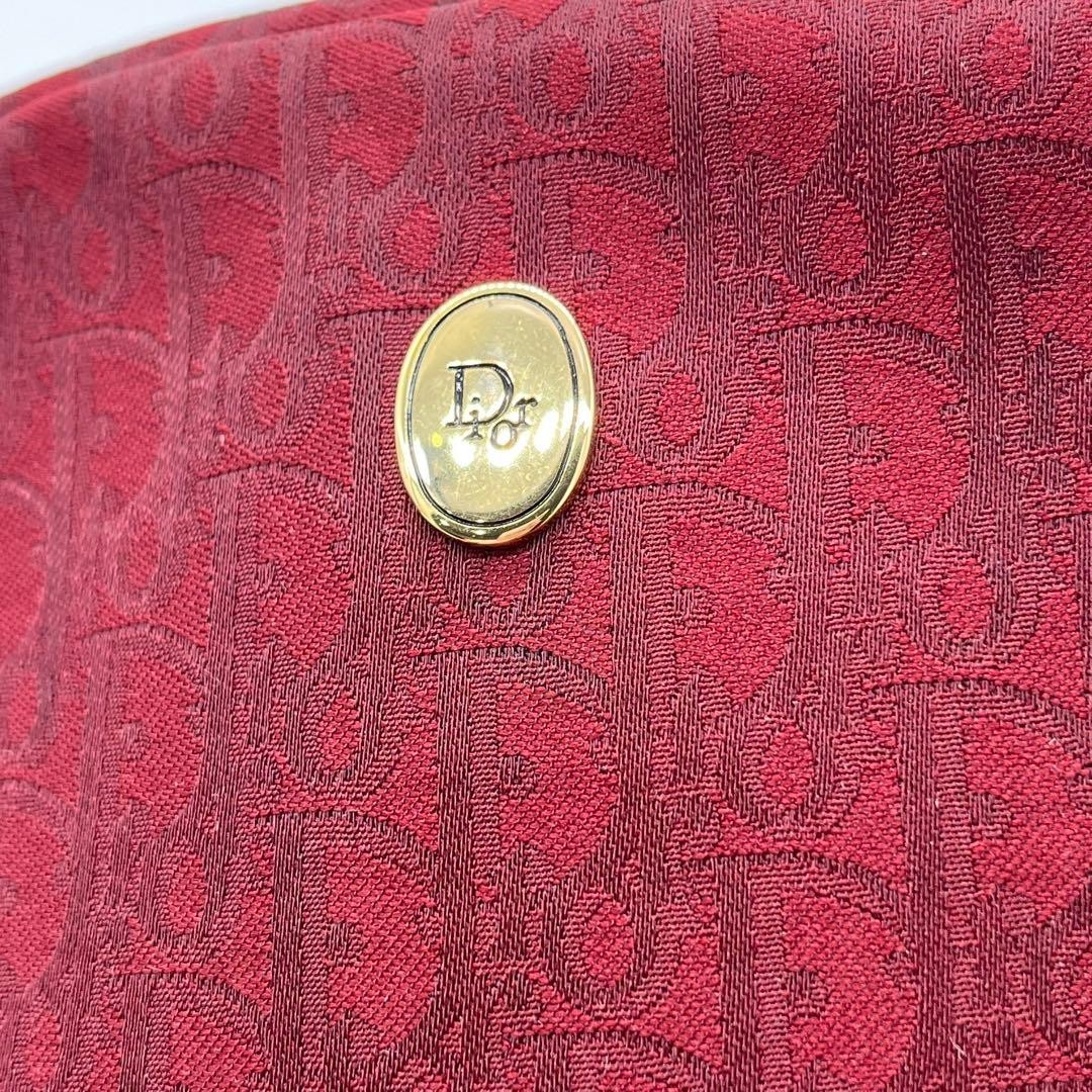 Christian Dior Bag Shoulder Trotter Pattern Logo Hardware Canvas