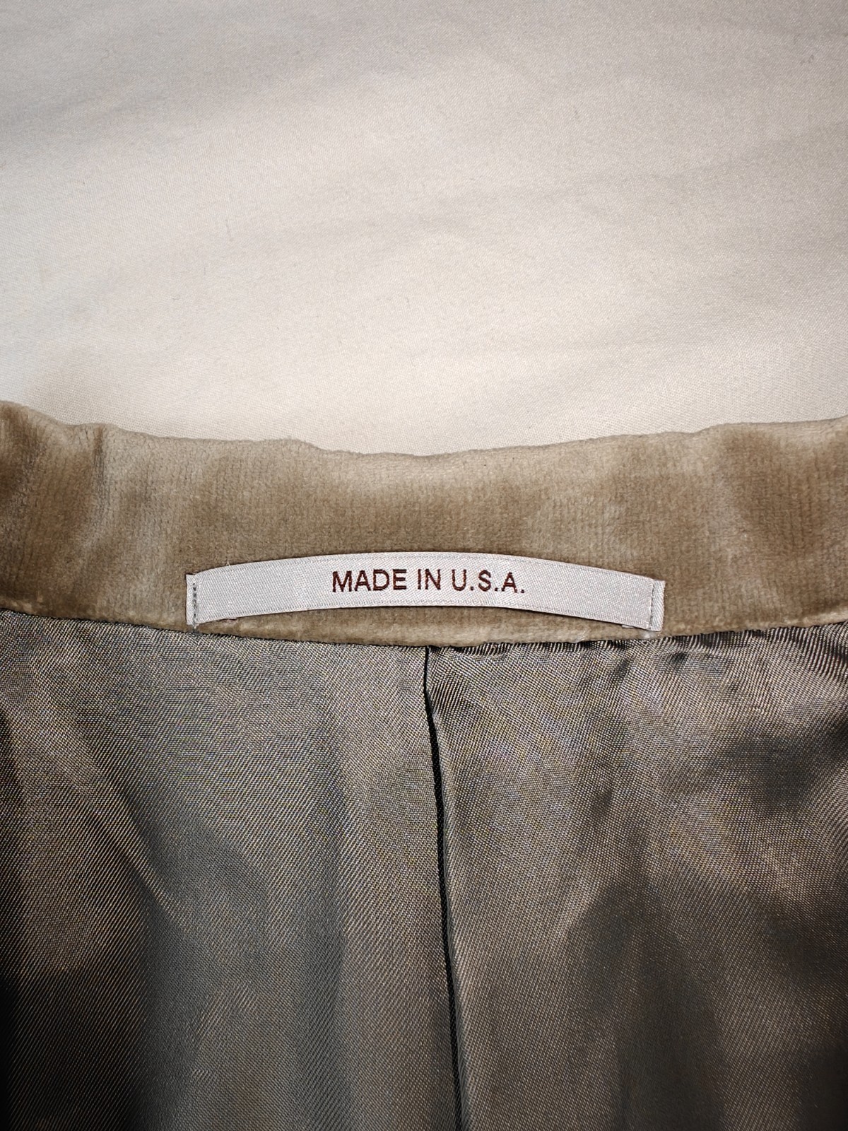 Hickey Freeman “Lindsey” Tan 100% Cotton Velvet Blazer Sport Coat Size 44R NWT