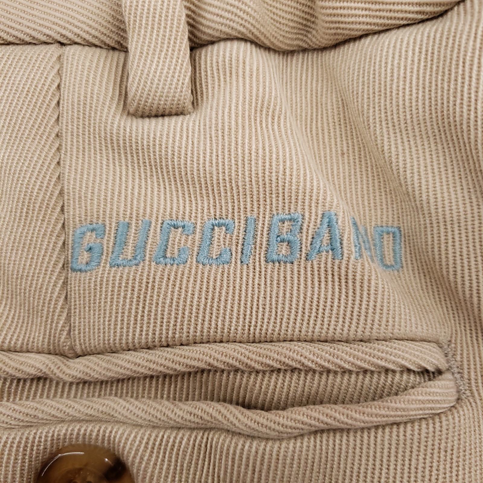 Gucci Pants Mens 30×26 48 Beige Gucci Bano Chino Flat Front Straight Trouser