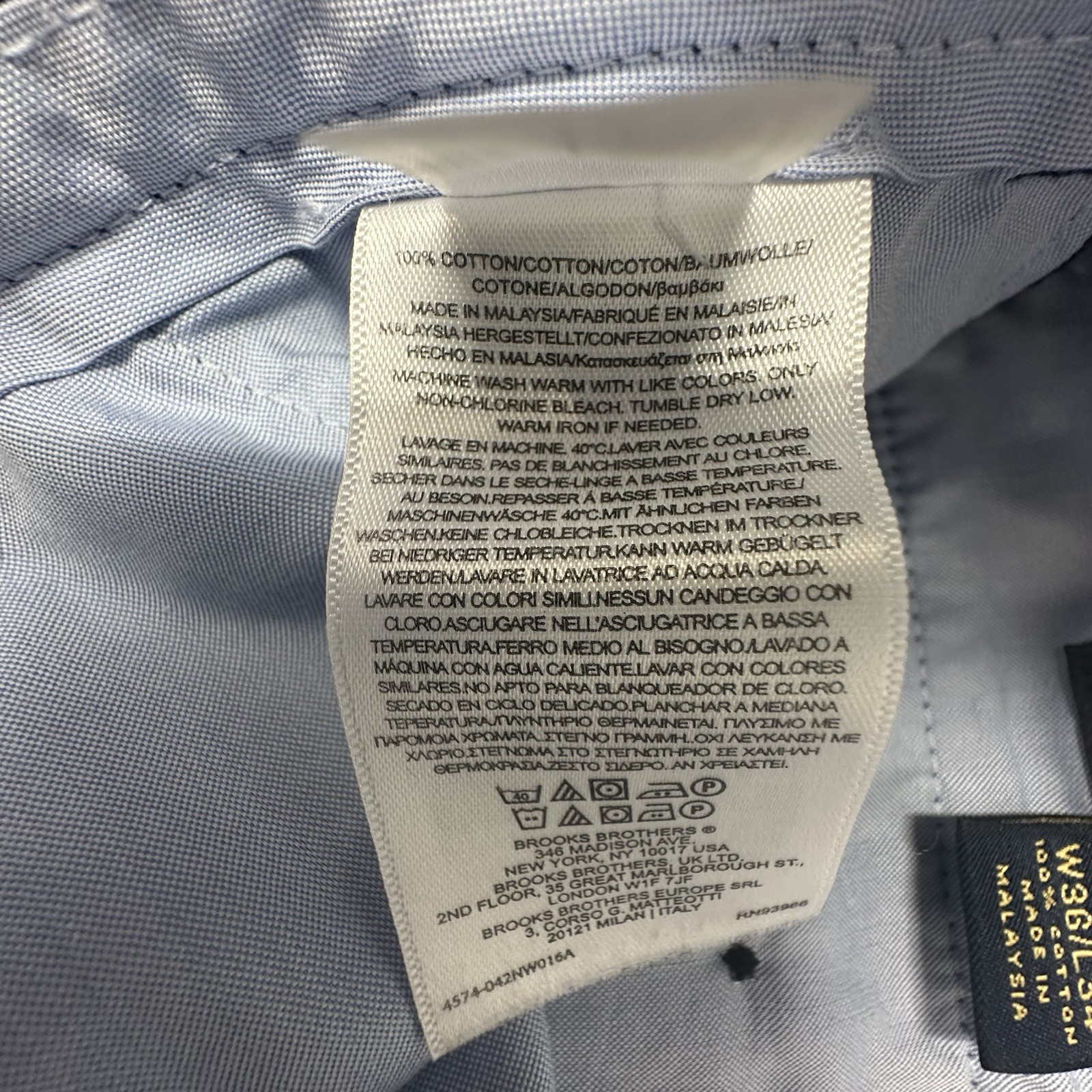 Brooks Brothers Advantage Chino Pants Men Size 36 X 34 Navy Plaid Clark