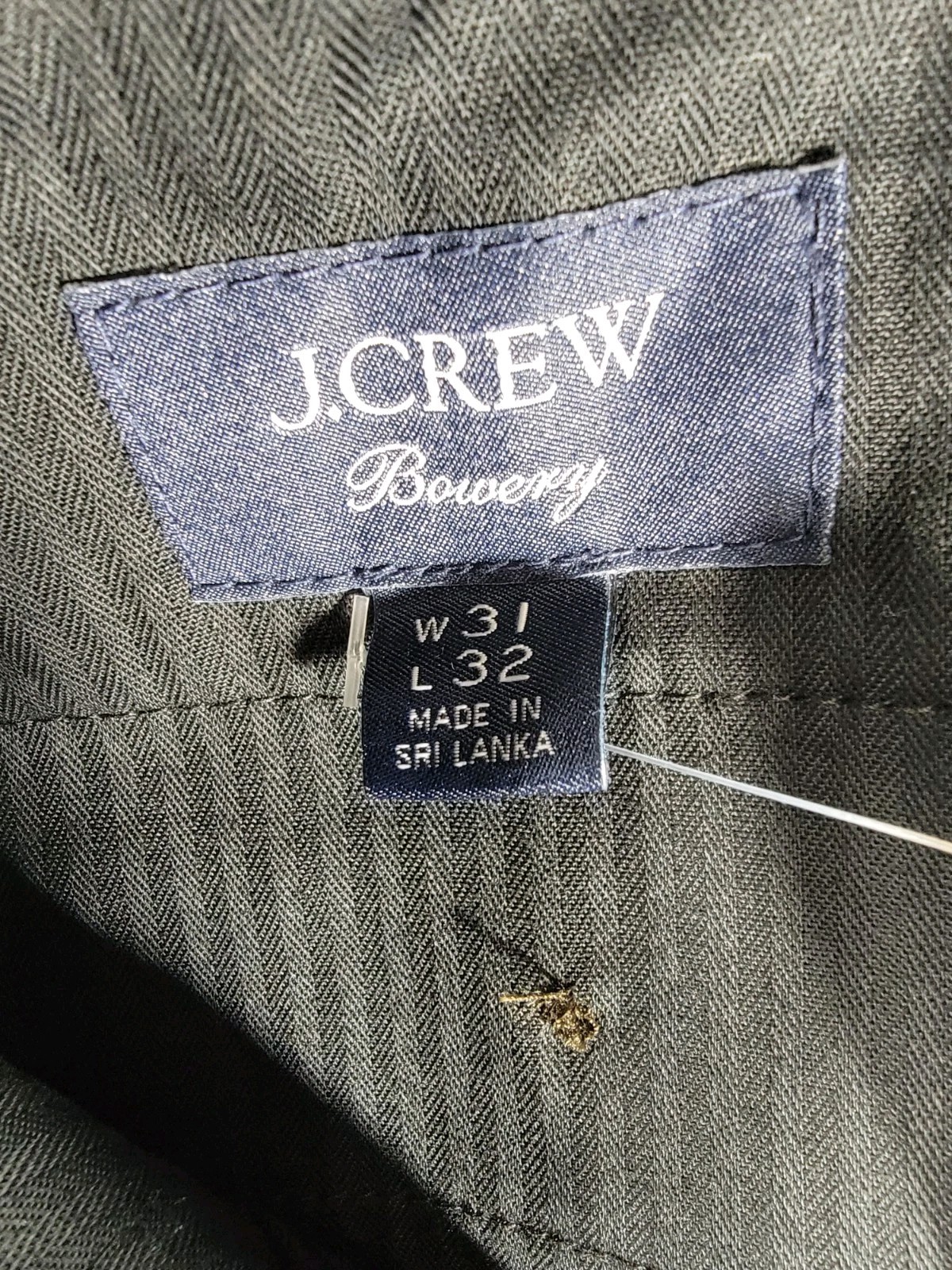NEW J. CREW Bowery Dress Pants Wool Blend Mens 31/32 Navy Blue NWT $148 Stretch