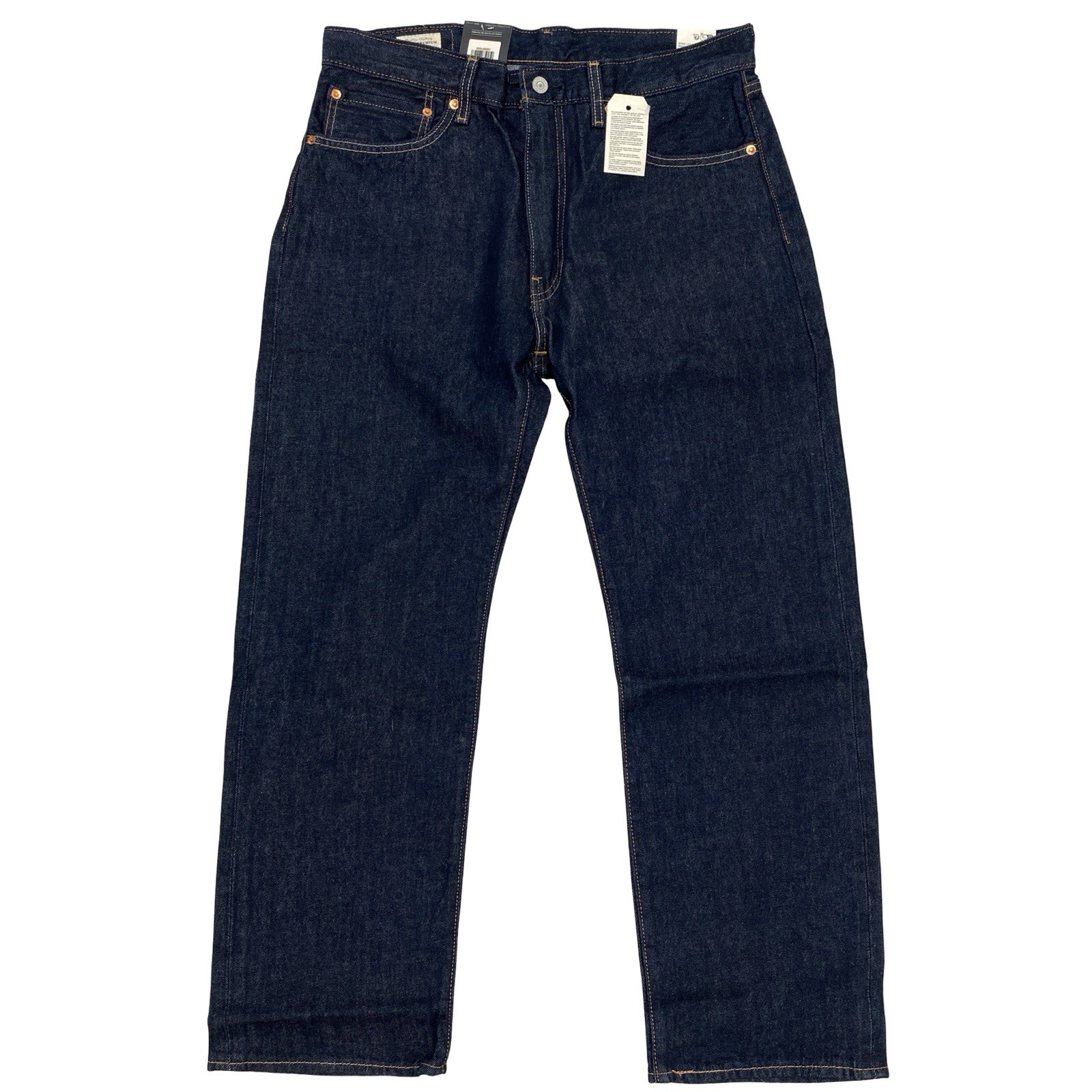 Levi’s Premium 555 Relaxed Straight Men’s Jeans Dark Wash 100% Cotton Denim