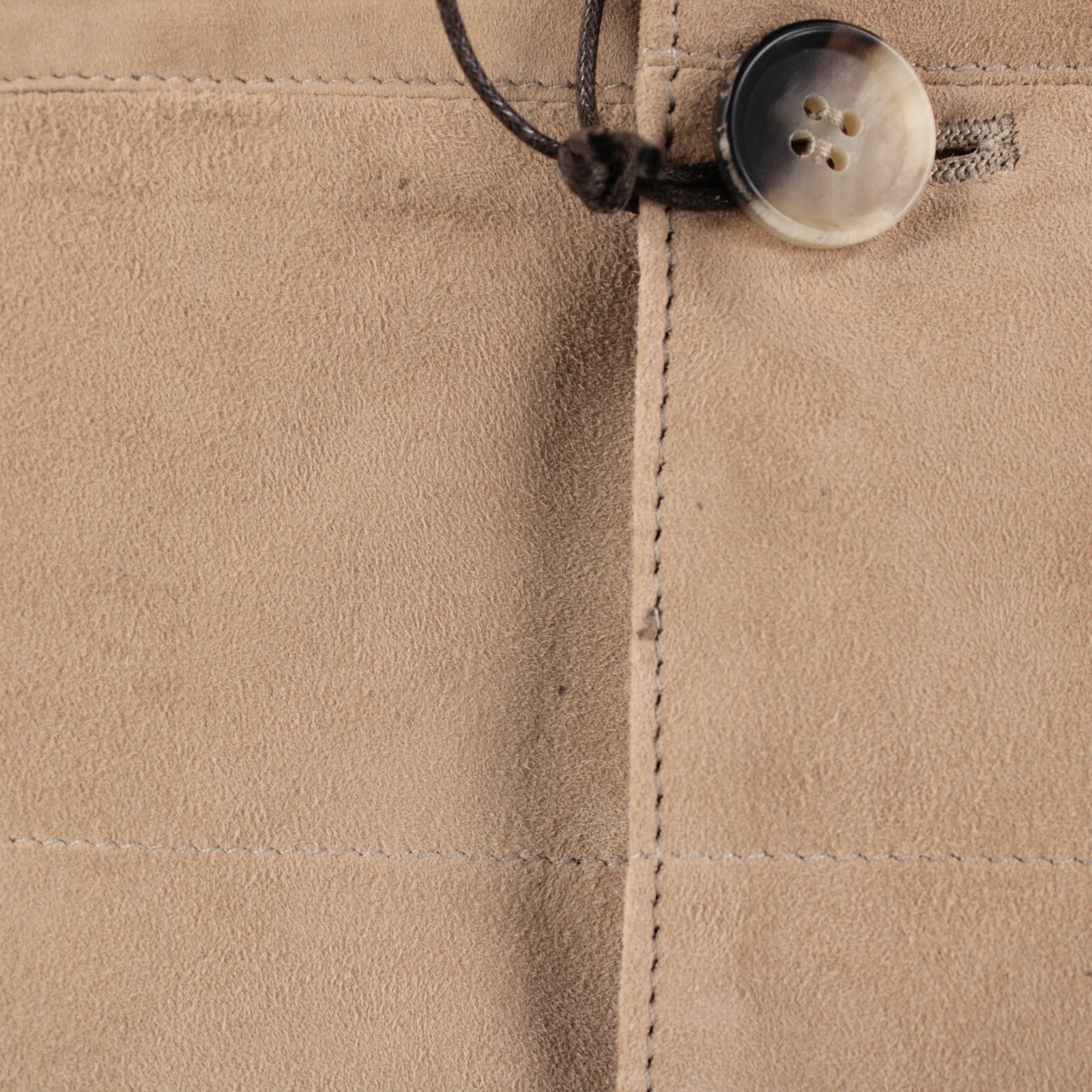 Rifugio NWD Vest / Bodywarmer Size 58 (3XL US) In Solid Tan Suede Handmade
