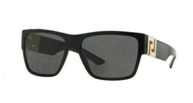 Versace Men’s VE4296 Sunglasses Black/Gray 59mm