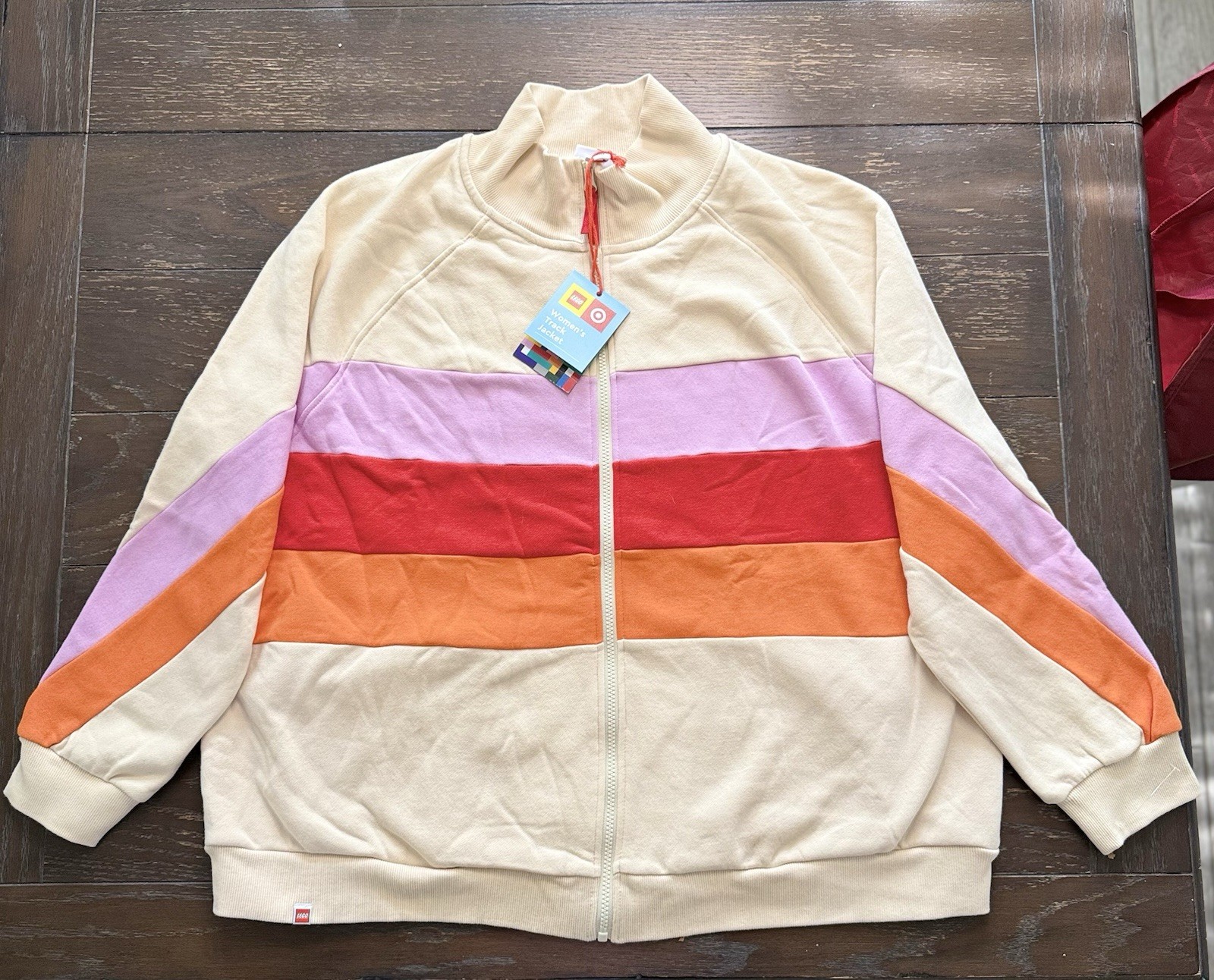 Women’s Color Block Stripe Zip-Up Track Jacket from the limited-edition LEGO®