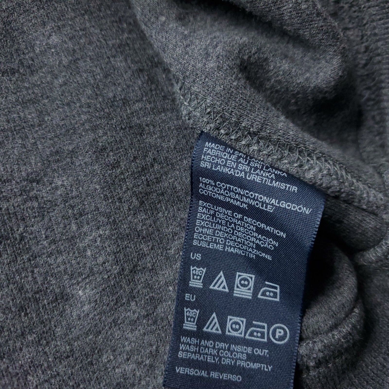 Tommy Hilfiger Sweater Mens L Large Gray Pullover Zip Up Cotton Casual Preppy