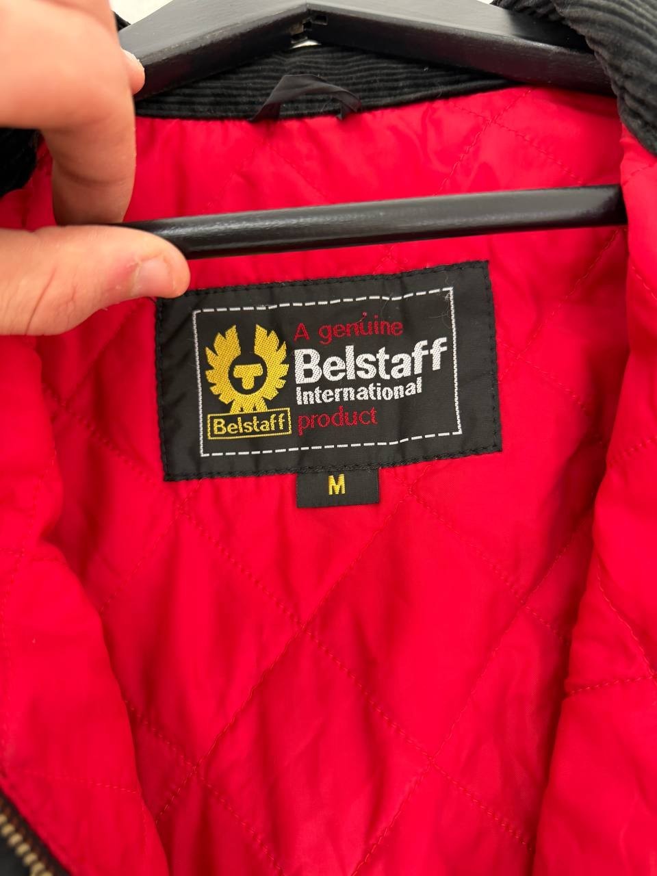 Belstaff Racemaster Gold Label Mens Nylon Biker Jacket Black Size M Made in Ital