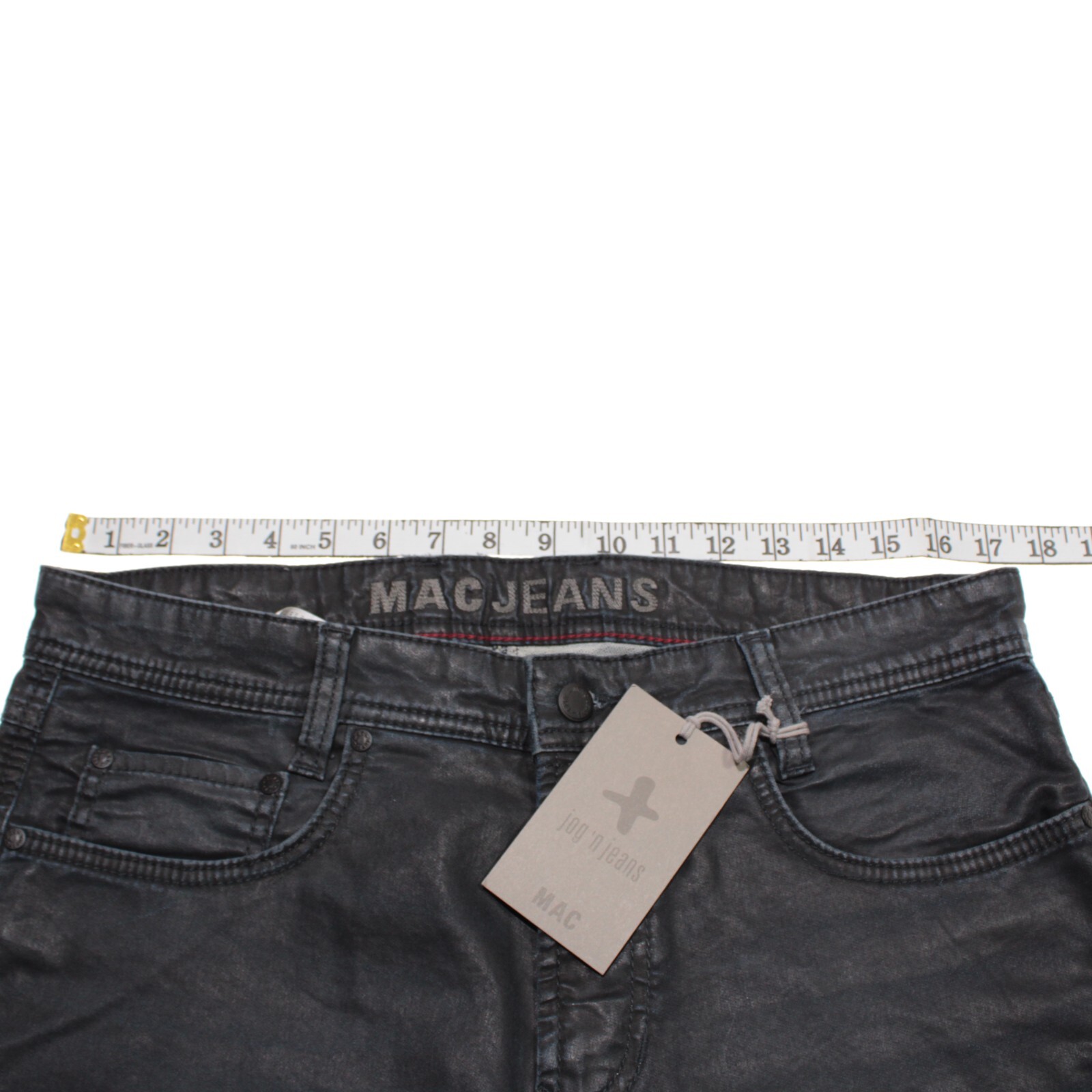 Mac Jeans NWT Jog’n Jeans Size 34 US in Coated Blue Cotton Blend