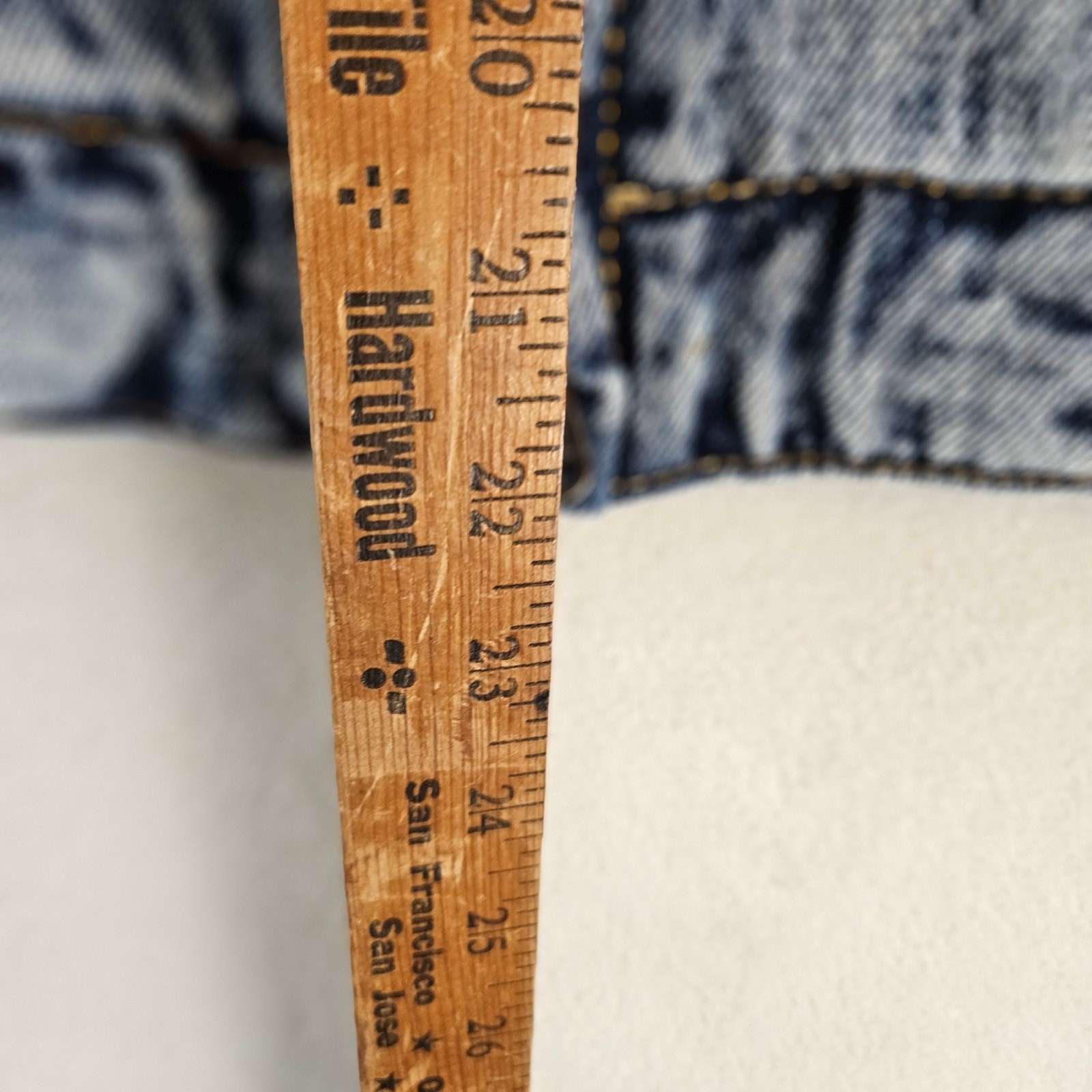MNML UNISEX SMALL COLLARD WORK DENIM JACKET NWT DISTRESSED