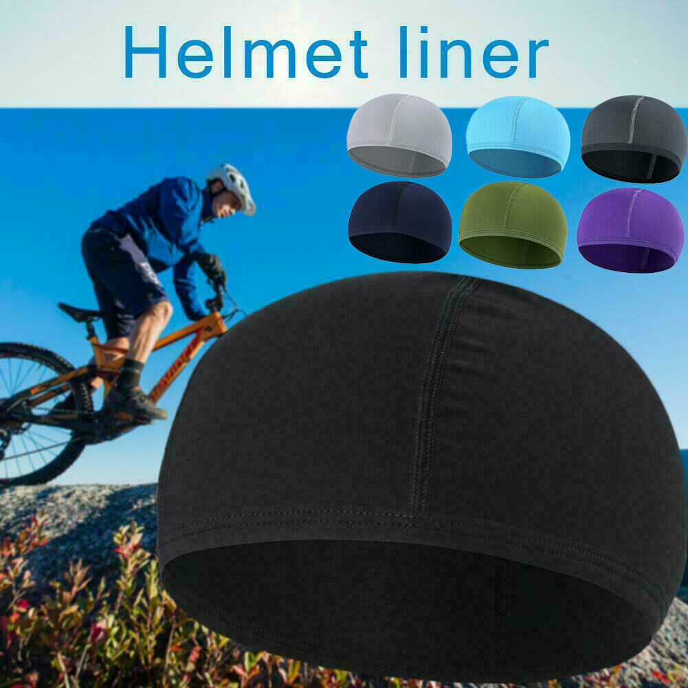 Cooling Skull Cap Helmet Liner Beanie Mesh Cycling Running Hat Fits Under Helmet