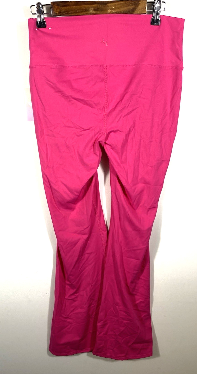 Joy Lab Activewear Set Size L XL Pink Crop Bolero Sports Bra Leggings Flare NEW