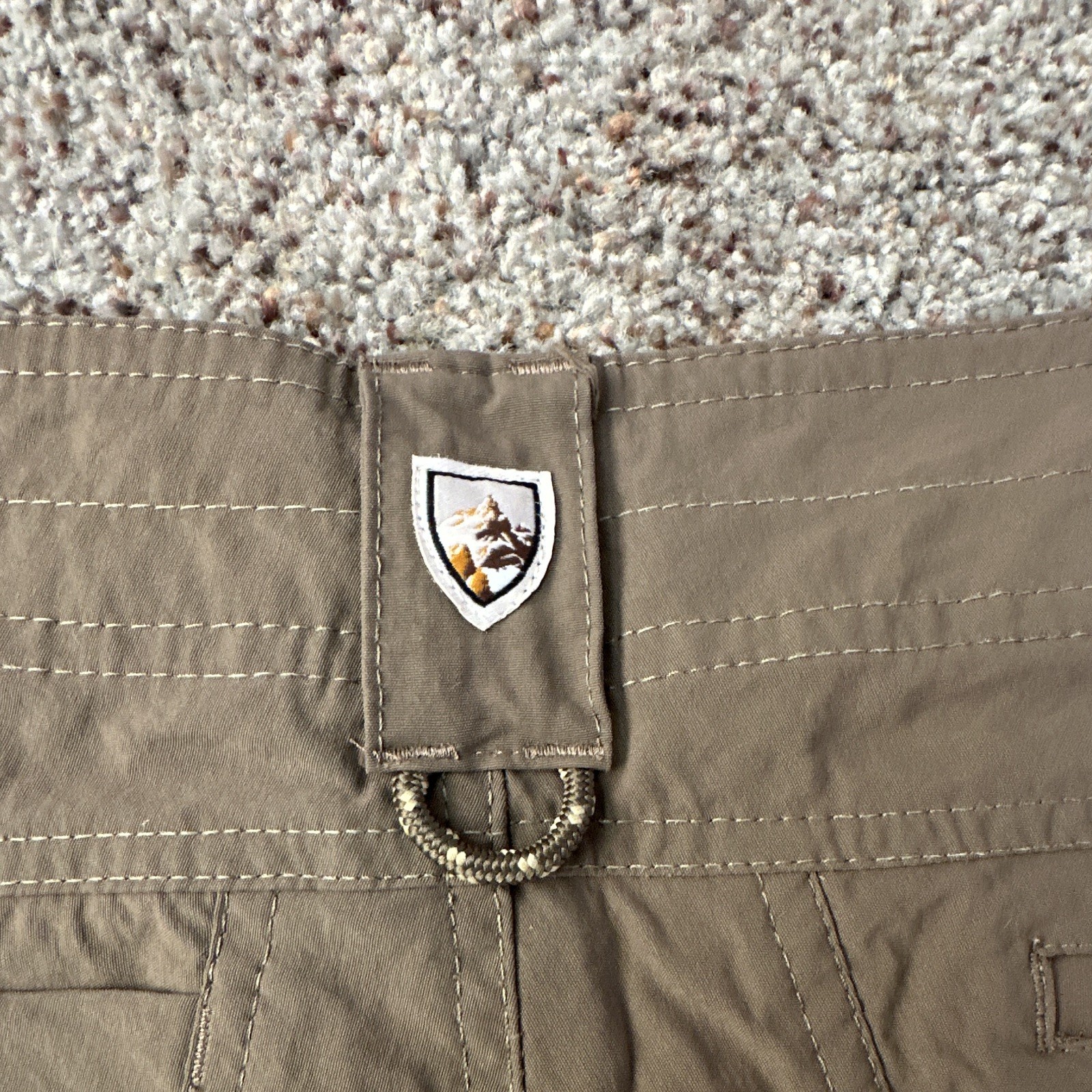 KÜHL Men’s Brown Casual Pants 34W Straight Leg Canvas Nylon/Spandex Pockets