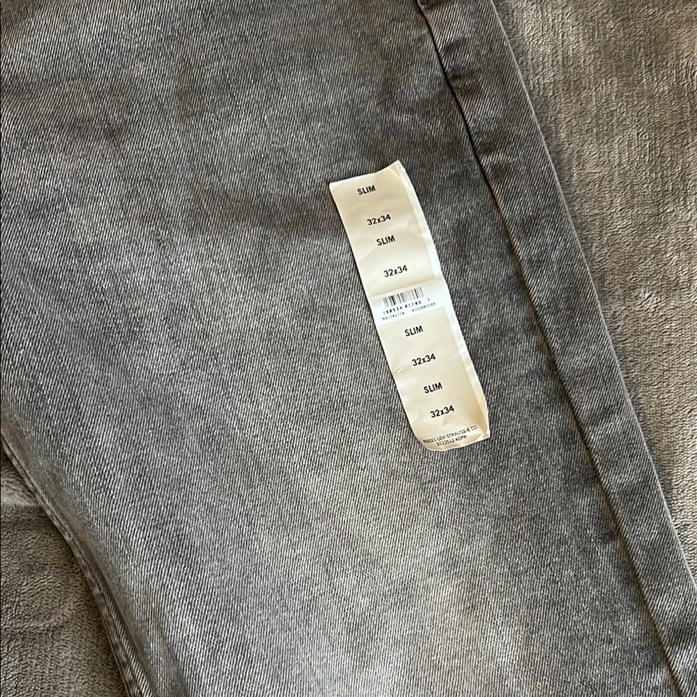 Signature by Levi Strauss Slim Gray Jeans 32X34