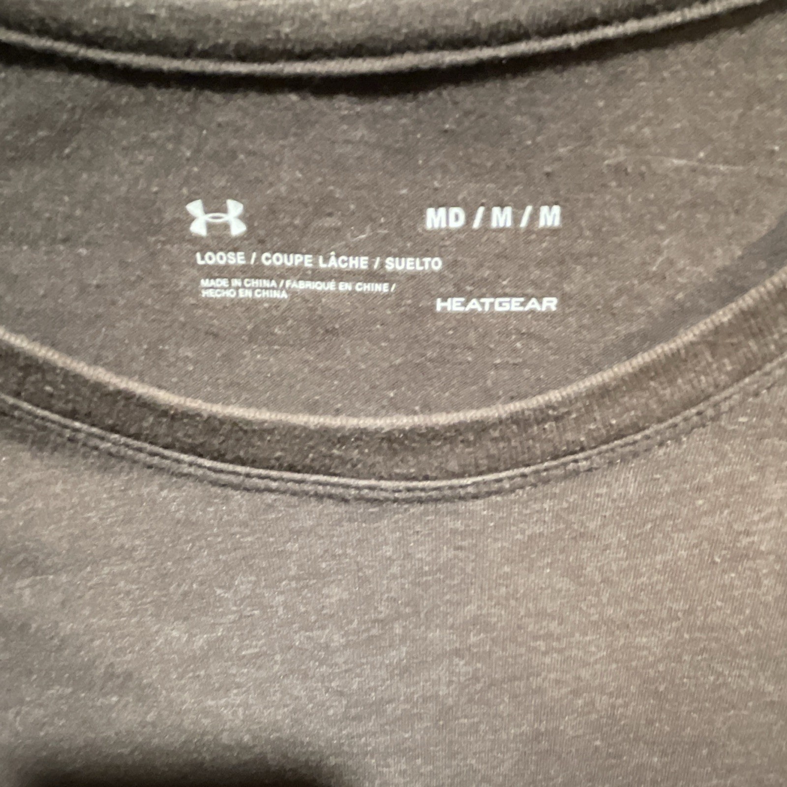 Under Armour Women’s M Loose Fit Long Sleeve Crew Neck T-Shirt Black Pink