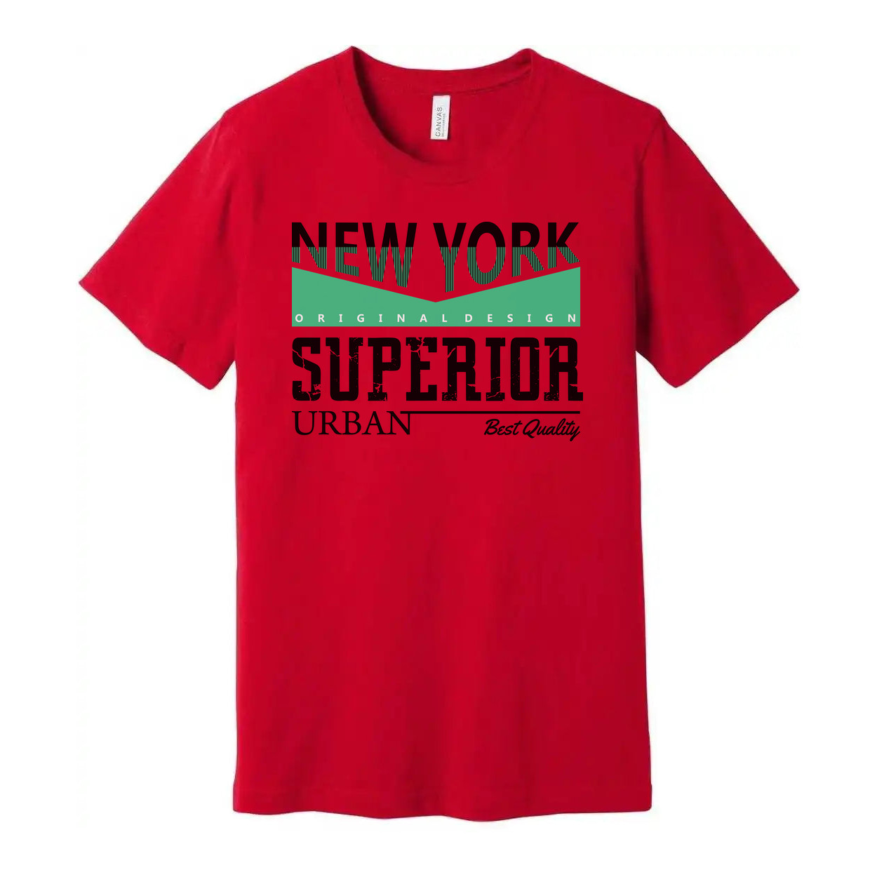 New York Superior Urban Graphic Tee With Original Design For Unisex Short Sleeve
