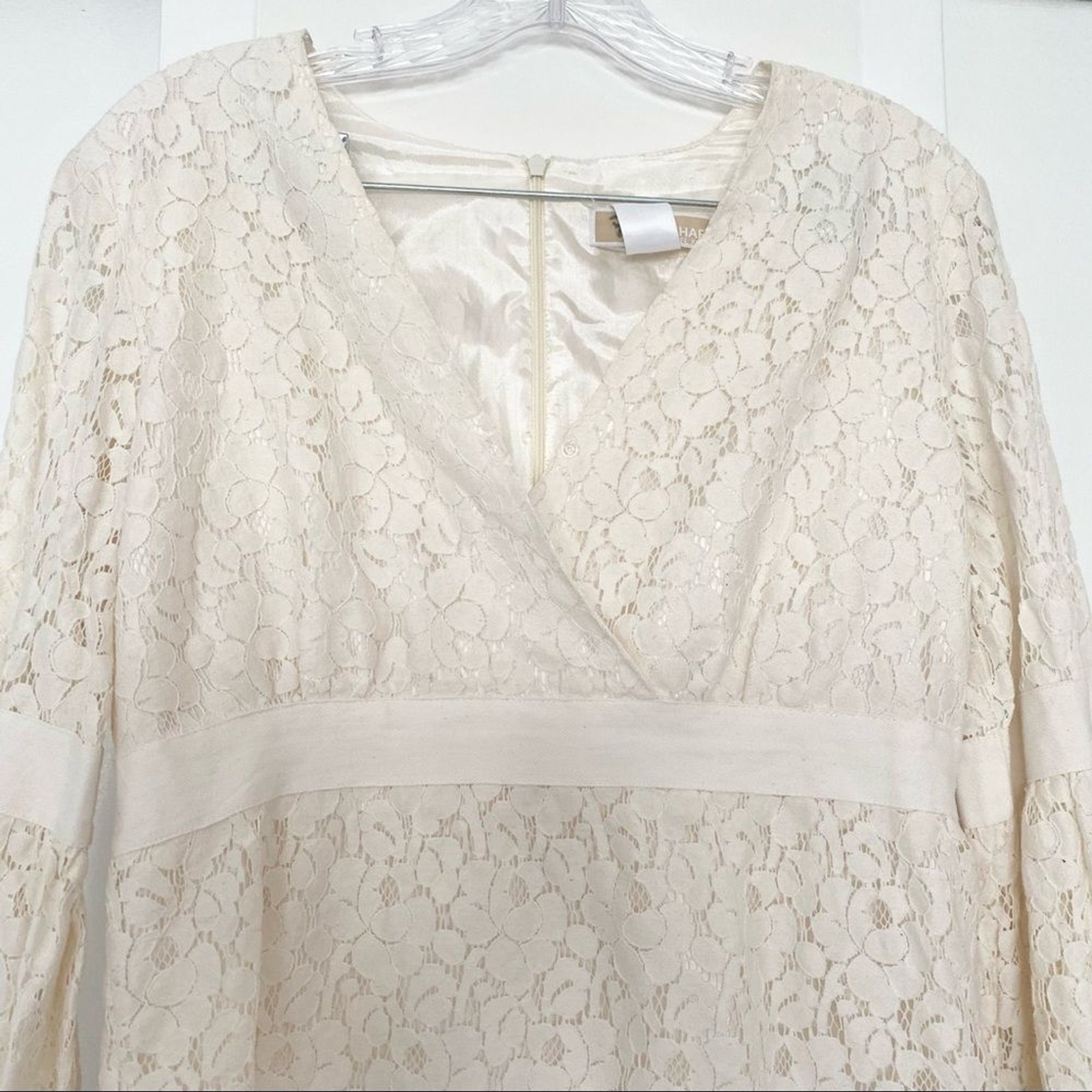 MICHAEL KORS | long sleeve lace blouse