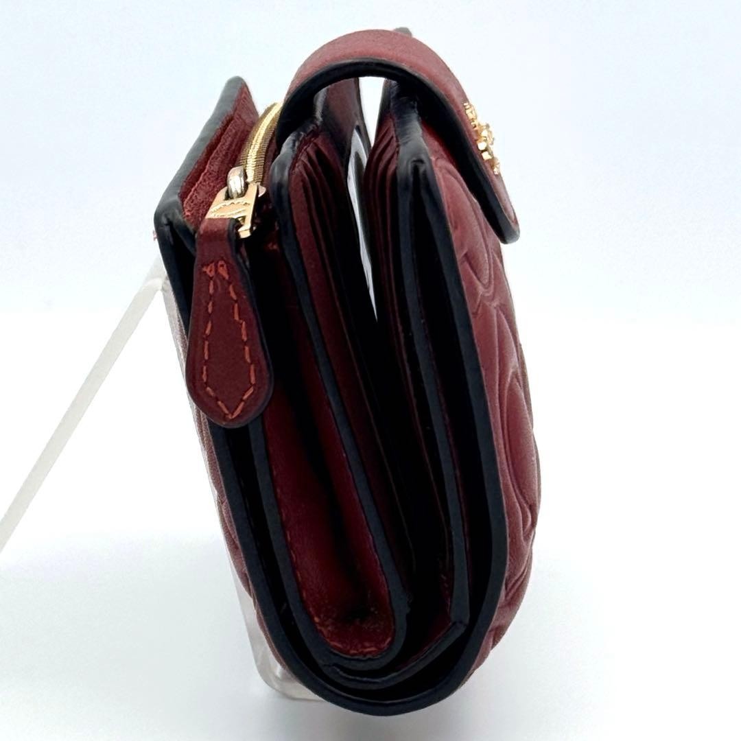 COACH Two-Fold Wallet Zip Wallet CM241 Cherry