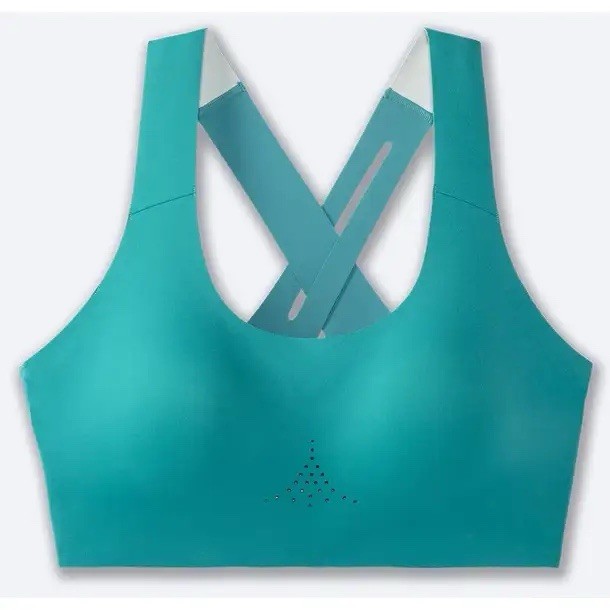 Brooks Dare Crossback 2.0 Run Sports Bra Pullover Nile Green 350084336 Sz 32DDE