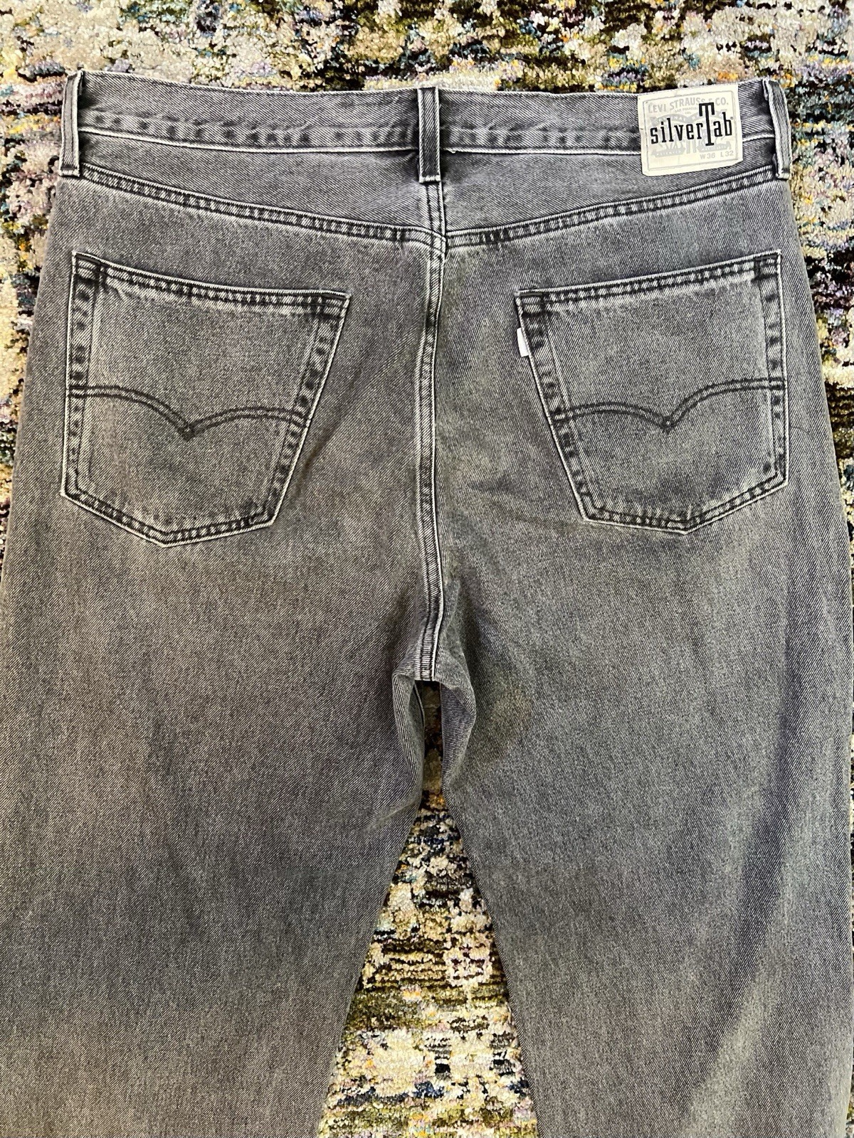 Levi’s SilverTab Men’s Gray Denim Jeans Loose Baggy Mid Rise 5-Pocket
