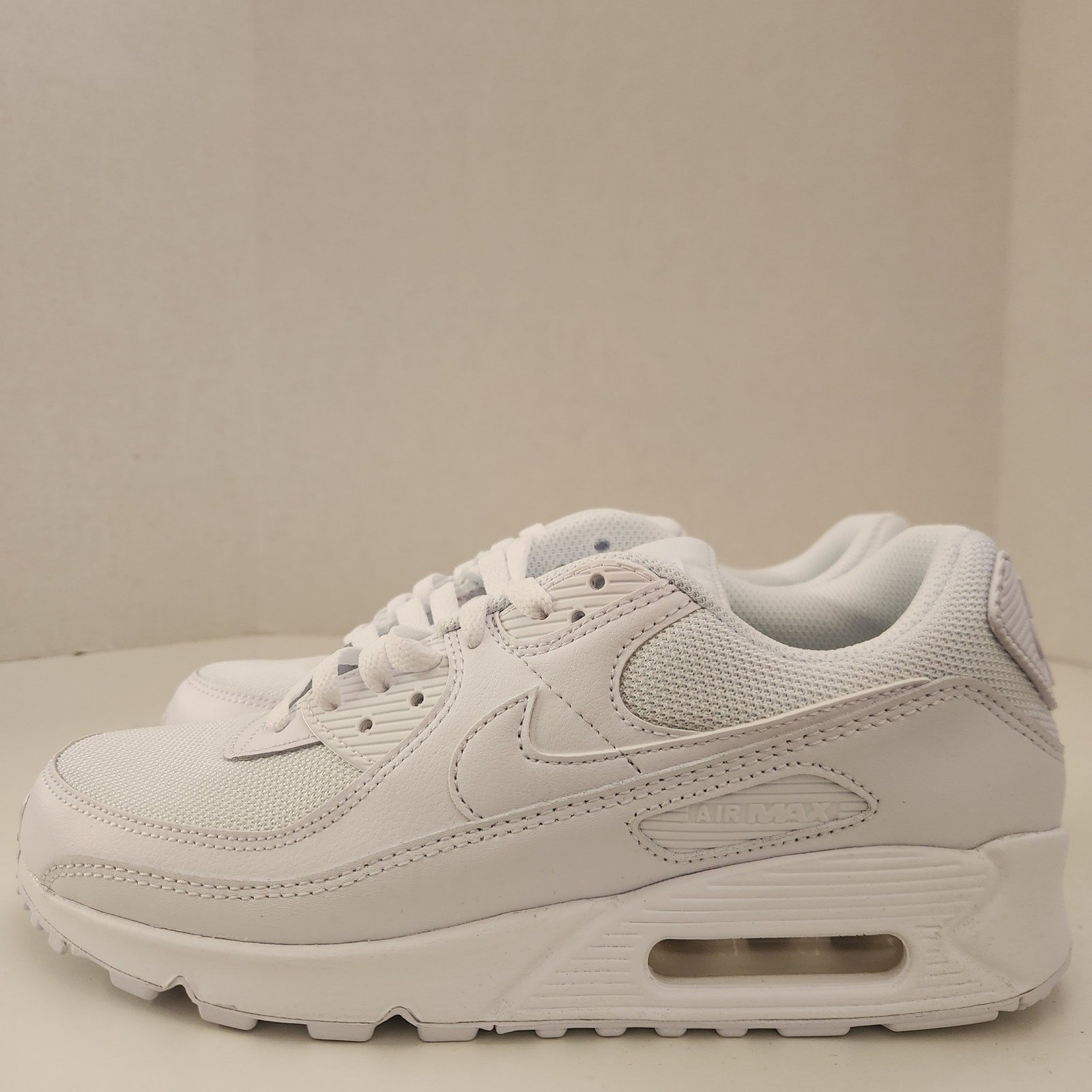 Nike Air Max 90, Men’s Running Shoes, White White Wolf Grey, 8 US