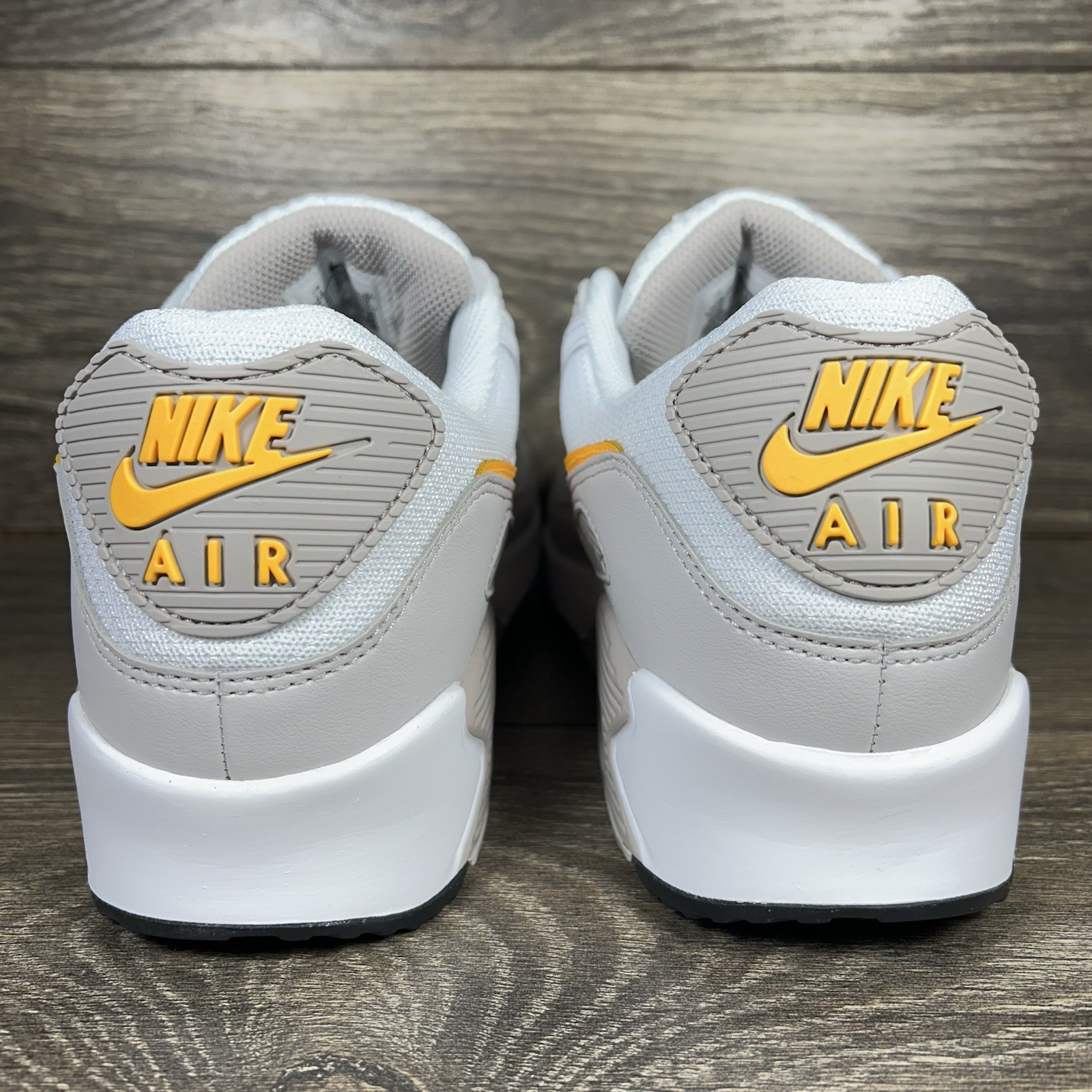 Nike Men’s Air Max 90 Laser Orange White Athletic Casual Shoes Sneakers Trainers