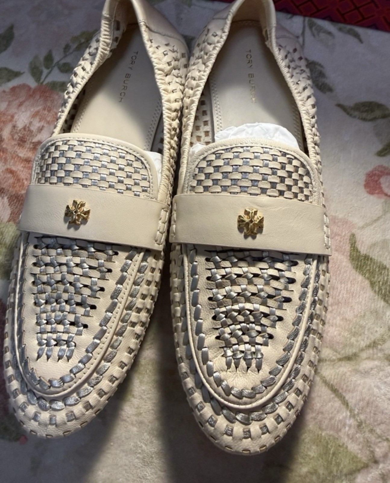 Tory Burch NEW In Box Woven Ballet Loafer Retail $378 Size 8.5