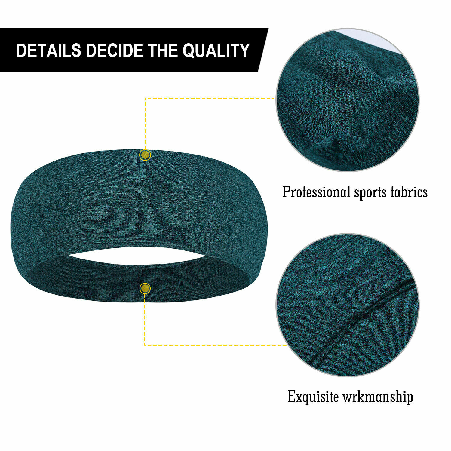 1/3/5pcs Men Women Sweat Band Elastic Running Sport Non Slip Athletic Headband