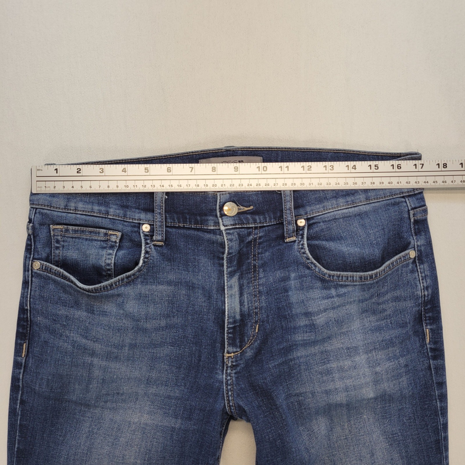 Joe’s Jeans Classic Straight Leg Mens 33×32 Blue Dark Wash Stretch Denim