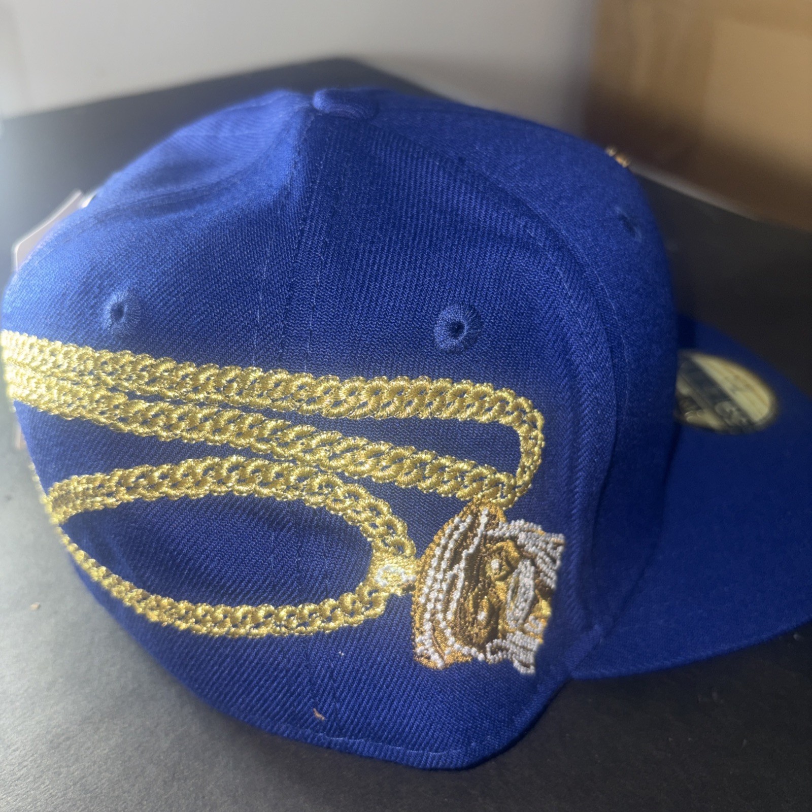 New Era 59Fifty Supreme S Logo SFitted Hat Size 71/4 blue