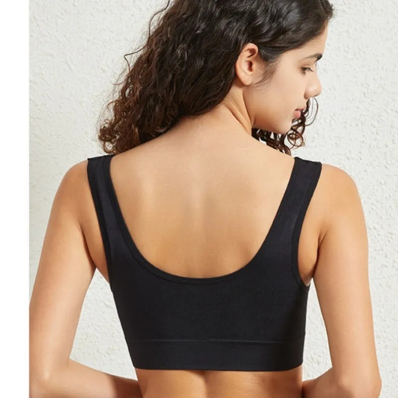 Sport Bras Seamless Wire-Free Light Support Tank Sports Yoga Sleep Bra 3 Pack US