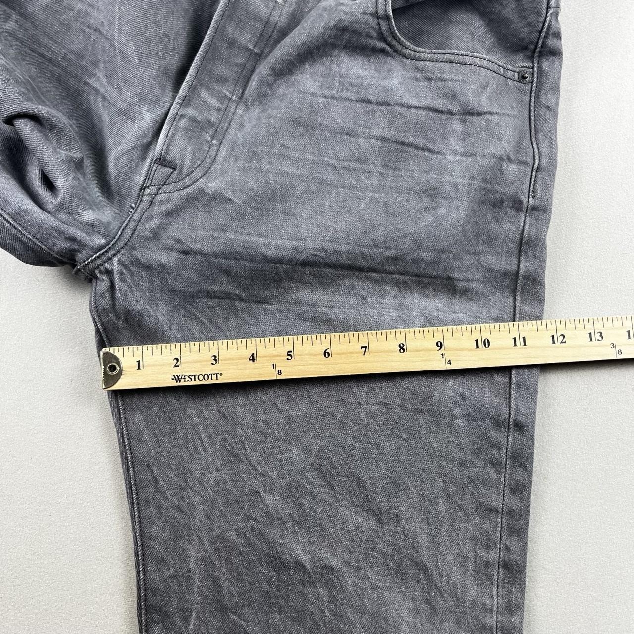 Levis 501 Jeans Mens 36×30 Gray Denim Original Straight Button Fly Charcoal Wash
