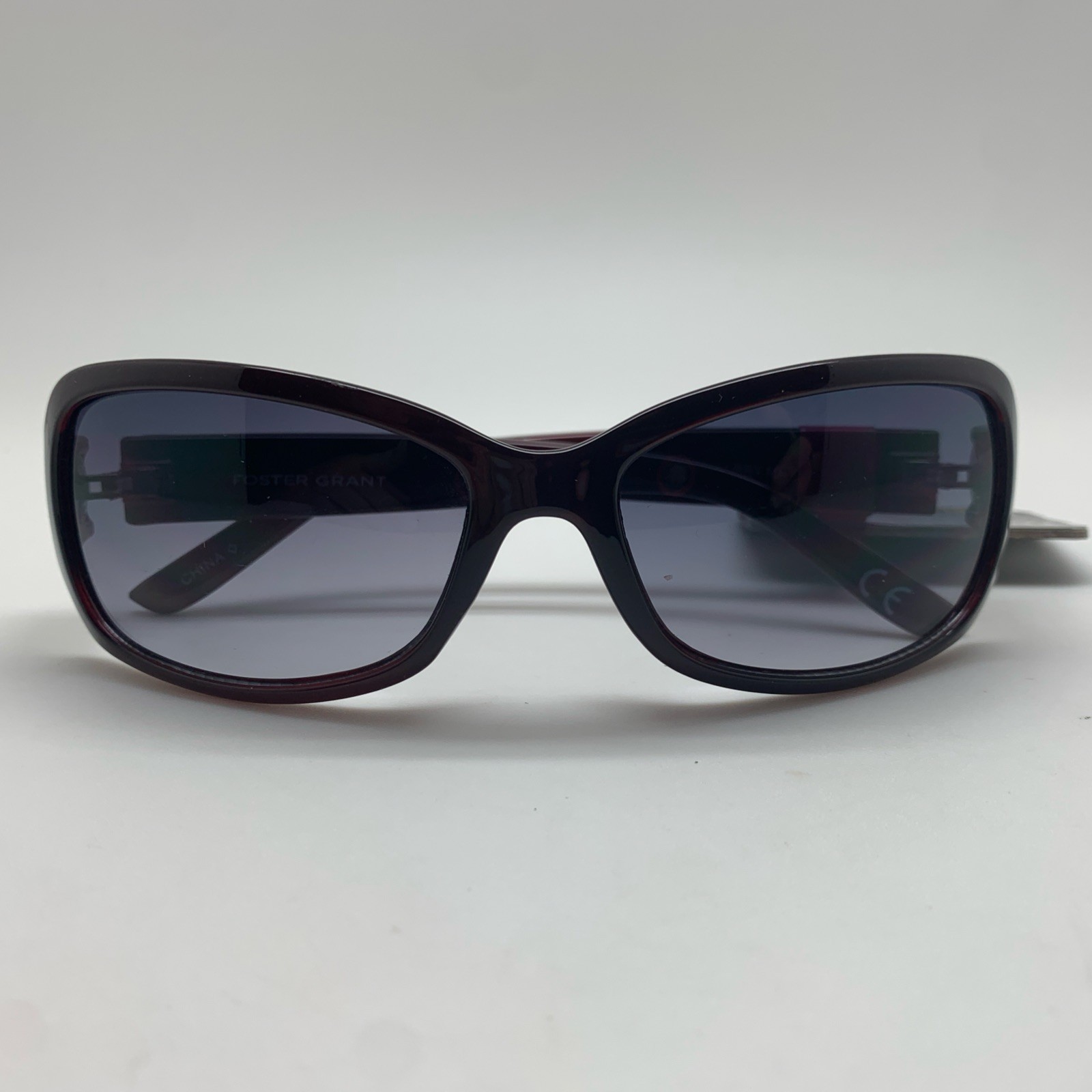 Foster Grant MaxBlock PT 20 01 BRY MCV TST Sunglasses Berry Frames Jewel Trim