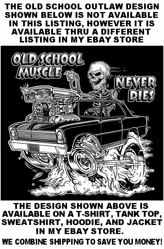 HENRY J KAISER OLD SCHOOL MUSCLE HOT ROD OUTLAW GASSER DRAG CAR SKULL WORK SHIRT
