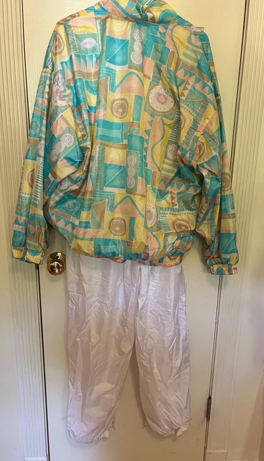 Slade Brand 2-Piece Nylon, Polyester, amd Cotton Warmup Set 1990s