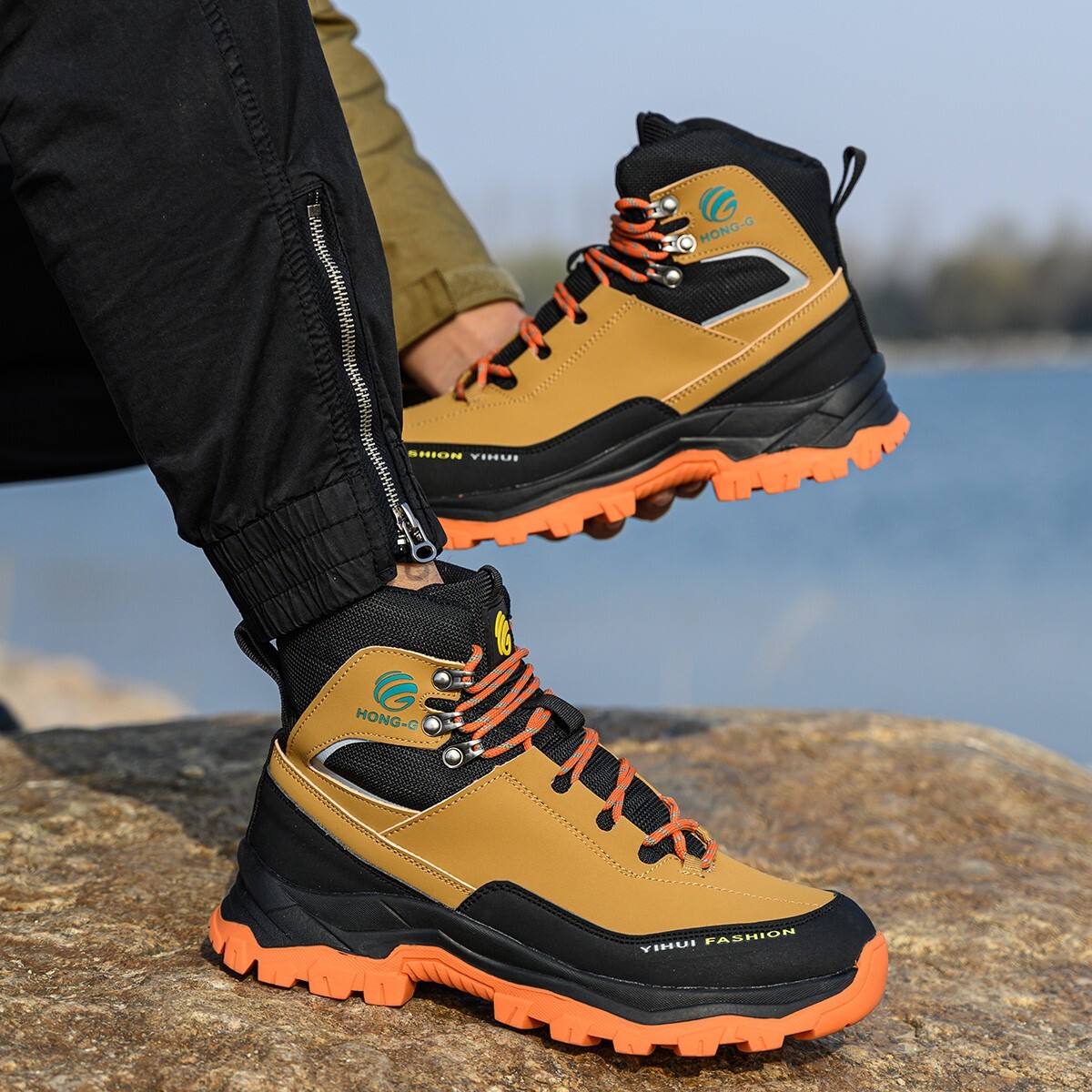 Safety Boots Men Work Indestructible Steel Toe Protective Boots Waterproof boots