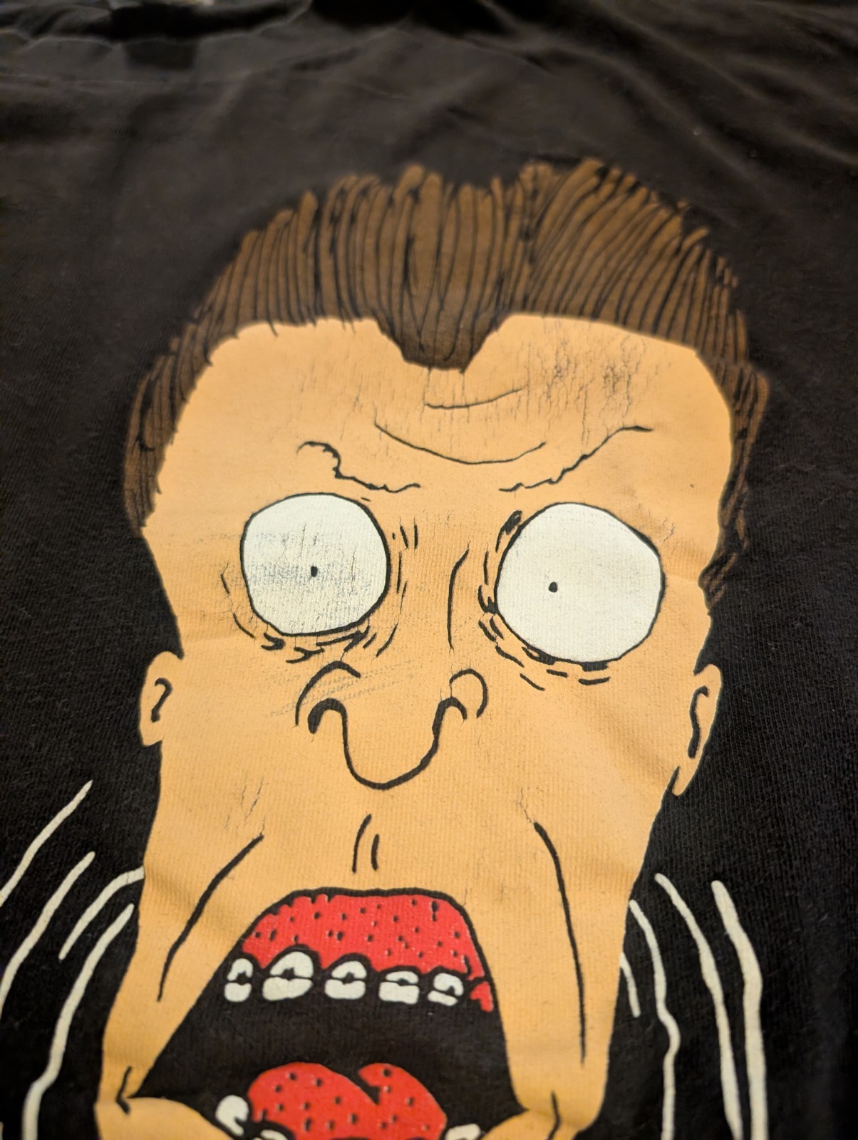 Vintage 1993 Beavis and Butt-Head MTV Stanley Desantis T-Shirt Black