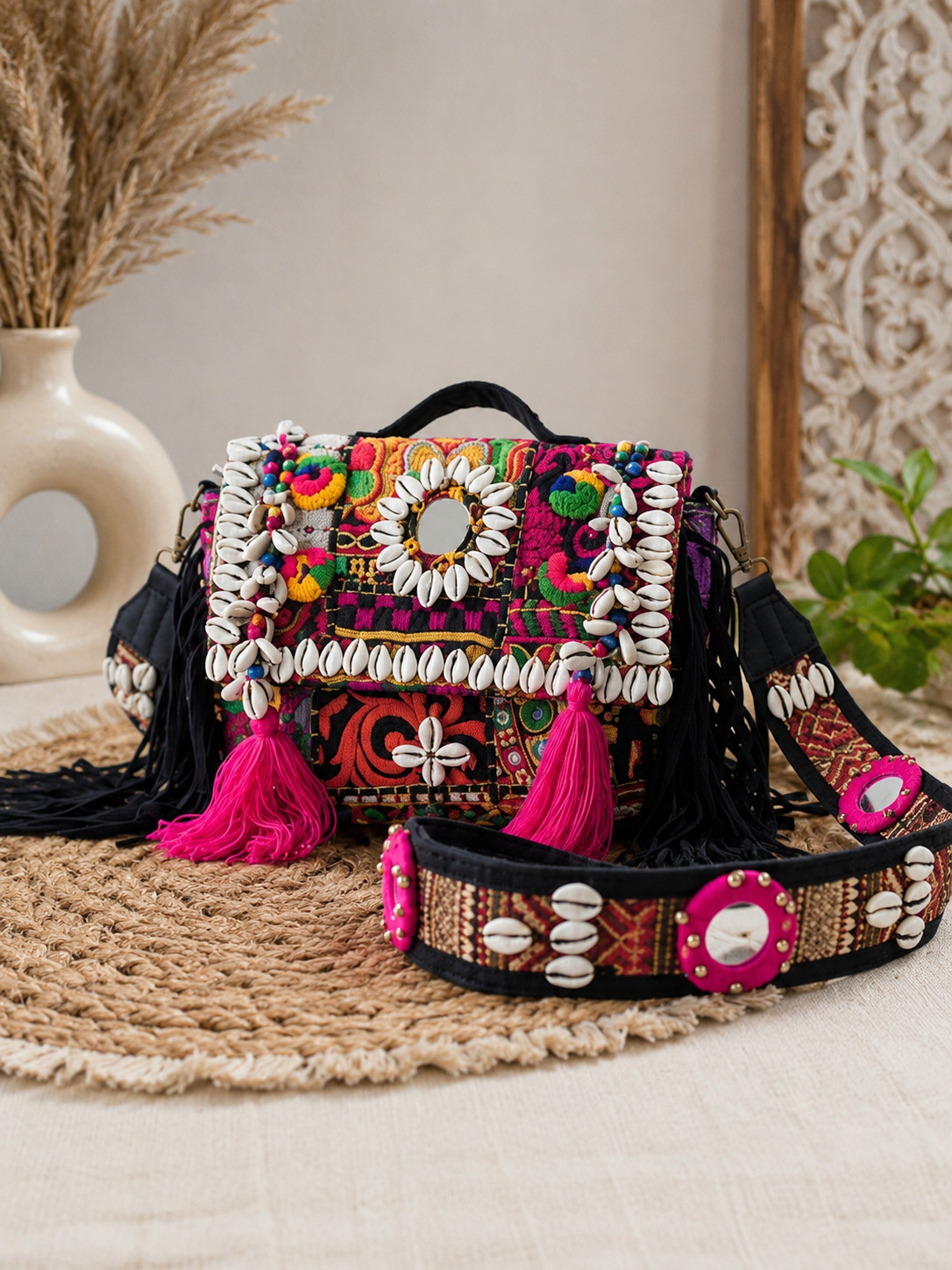 banjara bag Embroidered Boho Women Shoulder Handbag Colorful Wedding purse gift