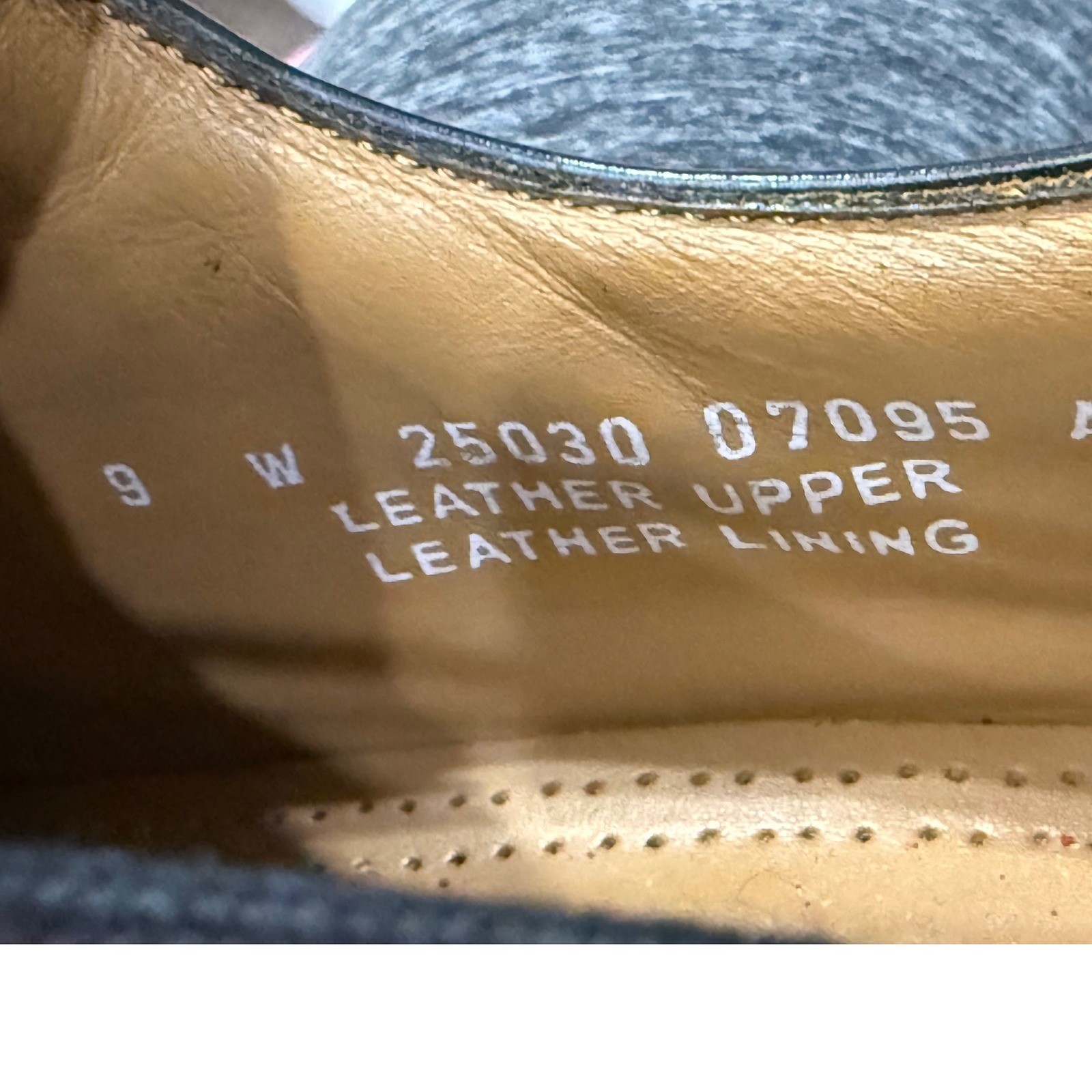 Bostonian Mens Black Leather Cap Toe Derby Dress Shoes 25030 Size 9 W