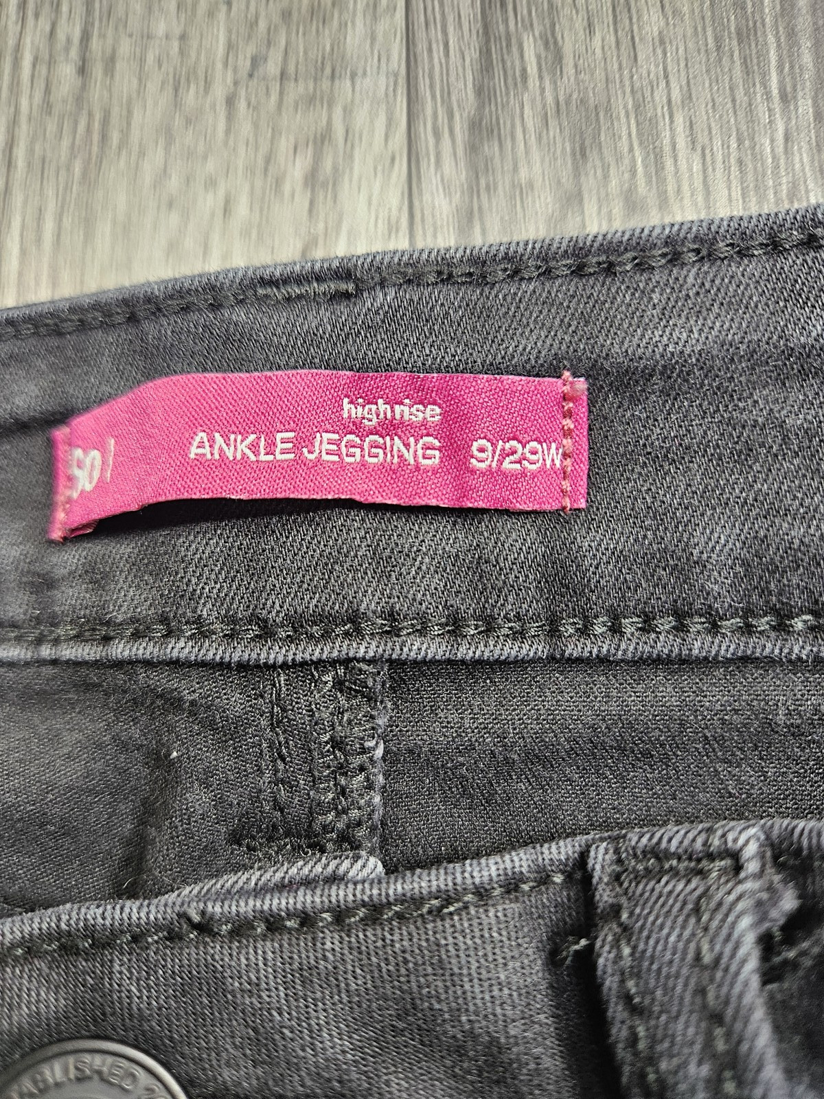 SO Ankle Jegging Womens 9 Black High Rise Stretch Skinny Jeans Pants Jeggings