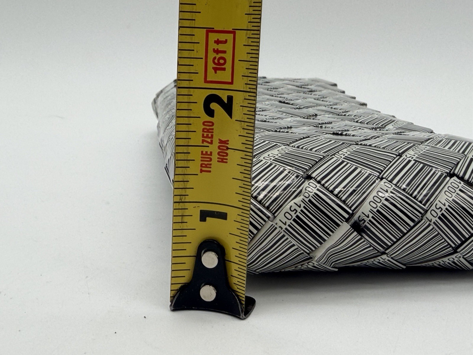 Nahui Ollin Barcode Candy Wrapper Clutch Bag
