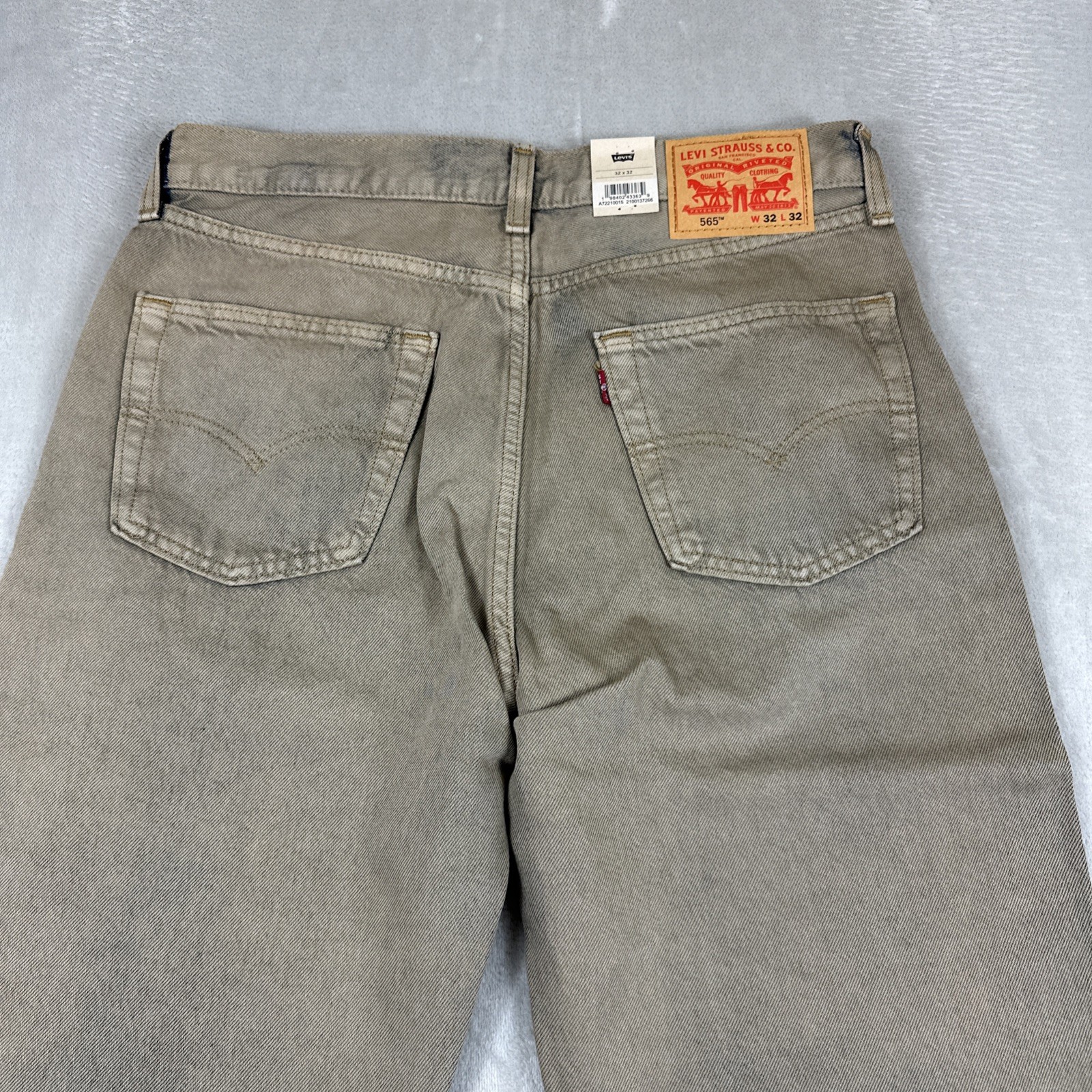 Levi’s 565 Jeans Men’s Size 32×32 Loose Straight Tan/Brown Denim Cotton