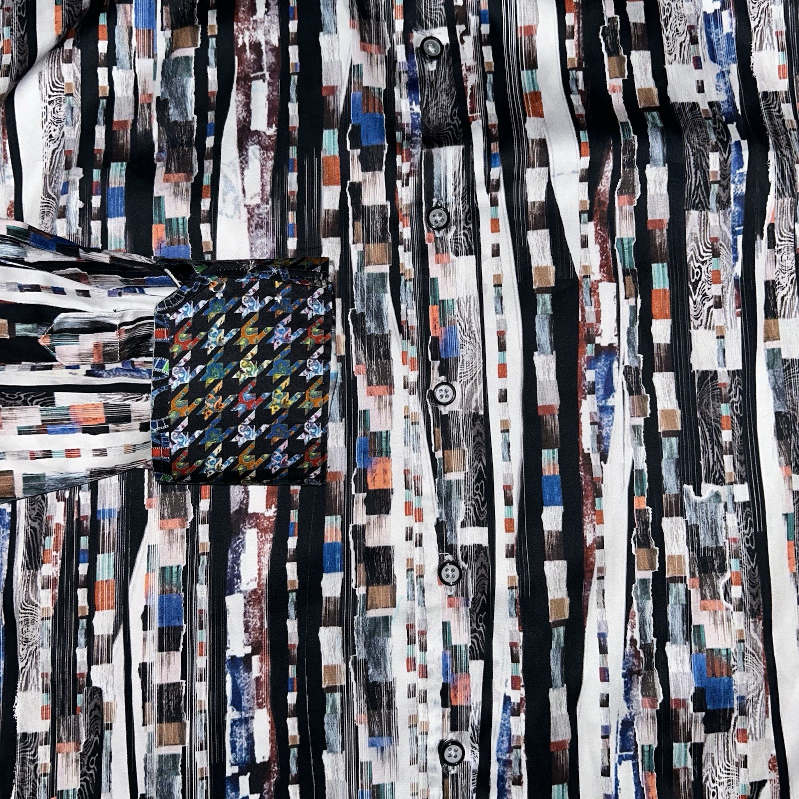 Robert Graham Knowledge Wisdom Truth Men’s Large Multicolor Abstract Print Shirt