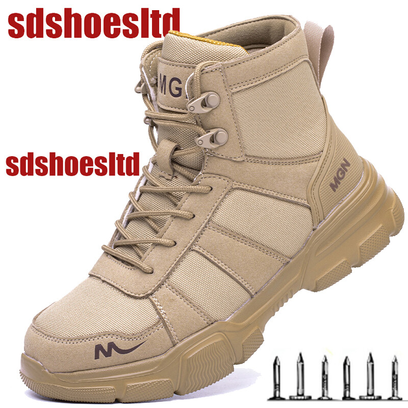 Indestructible Mens Safety Shoes Steel Toe Sneakers Work Boots Hiking Waterproof