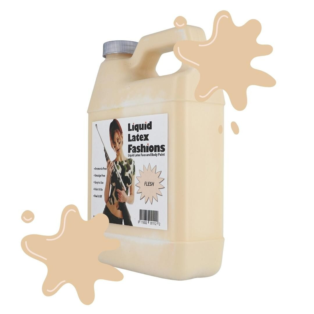 Flesh 32 Fl Oz – Liquid Latex Face and Body Paint, Make Scars and More!