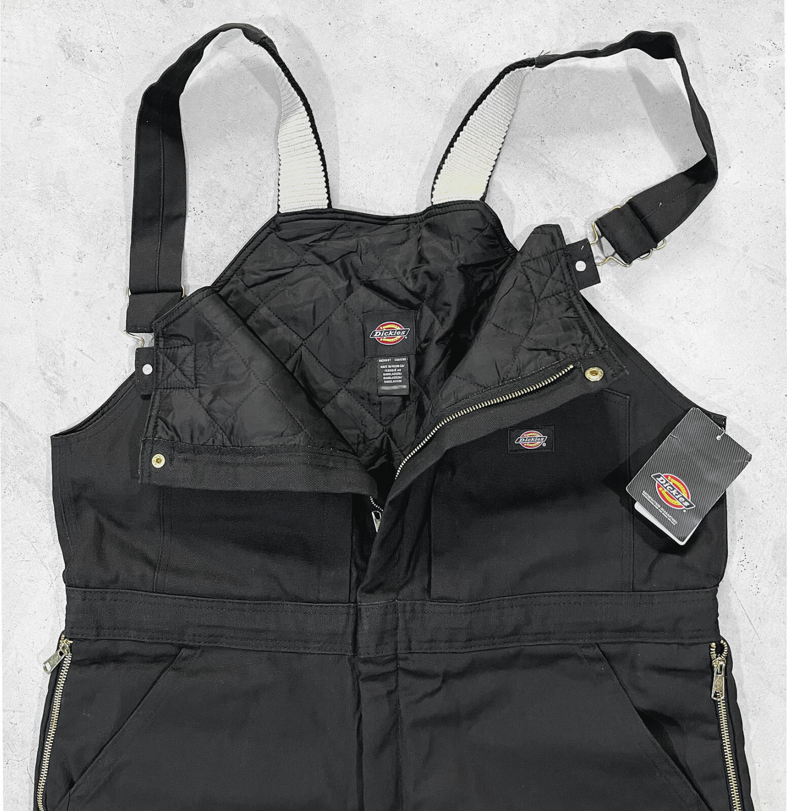 Dickies Premium 100% Cotton Duck Canvas Quilt Insulated Bib Overall Men’s 2XL-T