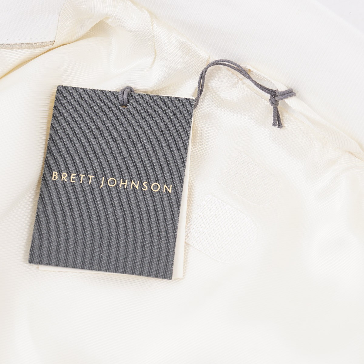 Brett Johnson White Linen Bomber Jacket with Knit Details XXL (Eu 56) NWT