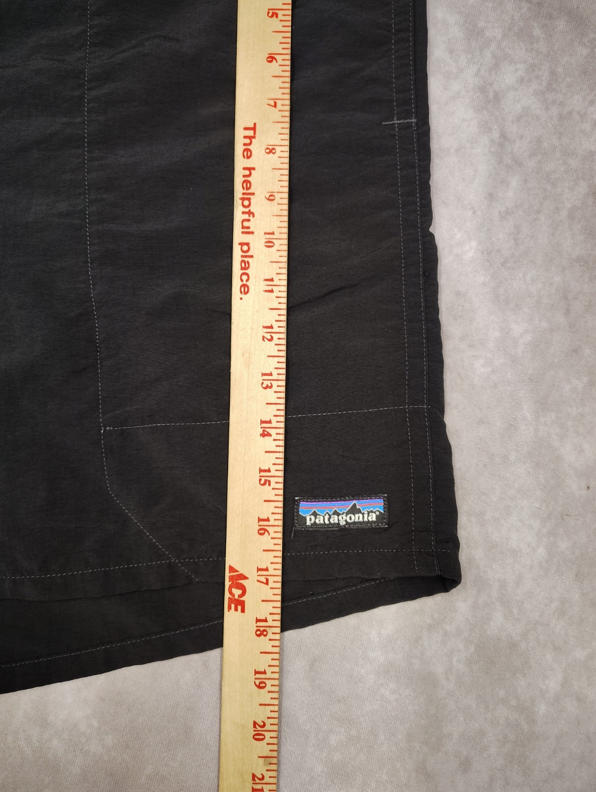 Patagonia Baggies Shorts Mens L 42 Black Lined Hybrid Swim Beach Trail 6 Inseam