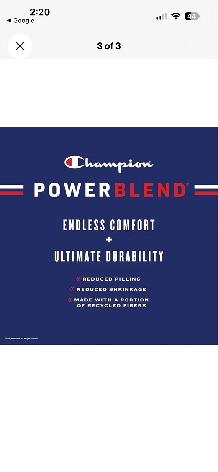 Champion Powerblend Black Fleece Pullover Hoodie Logo Pouch Pocket Mens XL