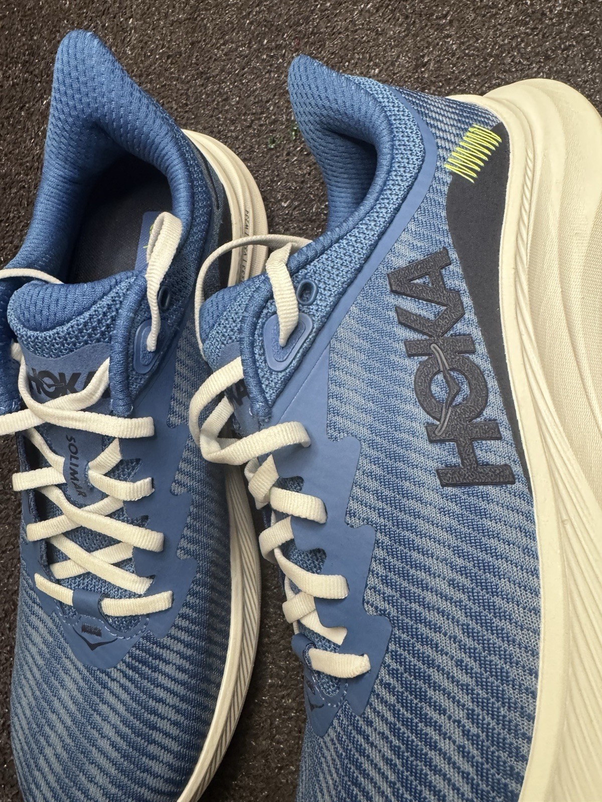 Hoka One One Solimar Men’s Size 9 1123074 Foggy Night/white Running Shoes